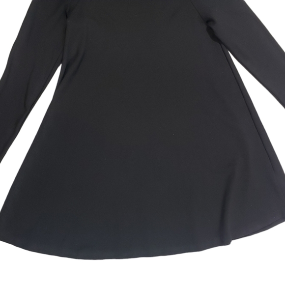 Nasty Gal Black Dress Size Small Mock Neck Long Sleeve Classic Jersey Stretch - Picture 6 of 10